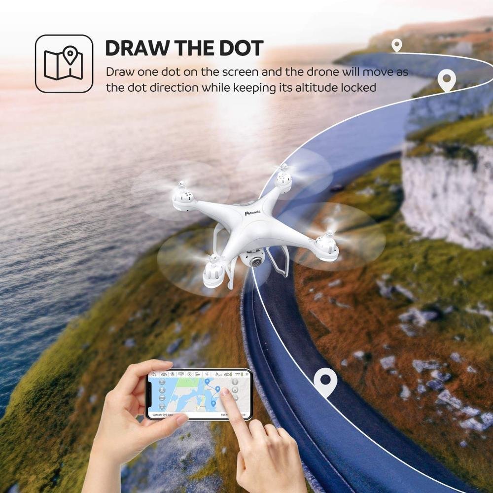 T25 RC Dual GPS Quadcopter WiFi FPV Brushless Follow Me Helicopters Racing Drone