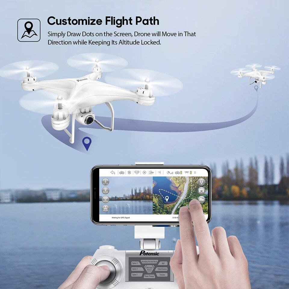 T25 RC Dual GPS Quadcopter WiFi FPV Brushless Follow Me Helicopters Racing Drone