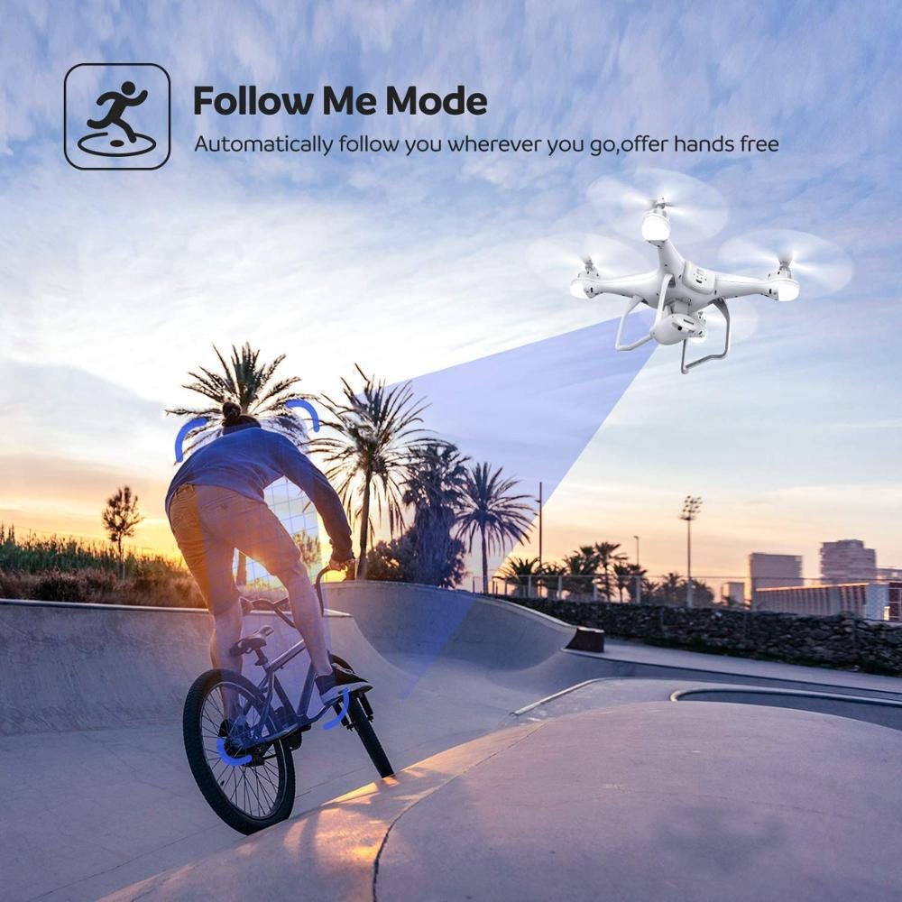 T25 RC Dual GPS Quadcopter WiFi FPV Brushless Follow Me Helicopters Racing Drone